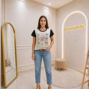 Blusinha Feminina Estampada Sortida Poliéster/Viscose