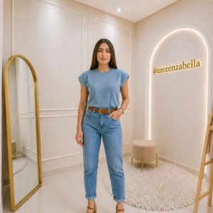 Blusinha Feminina manguinha dobrada