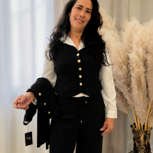 Conjunto 3 Peças Elegance Feminino Preto